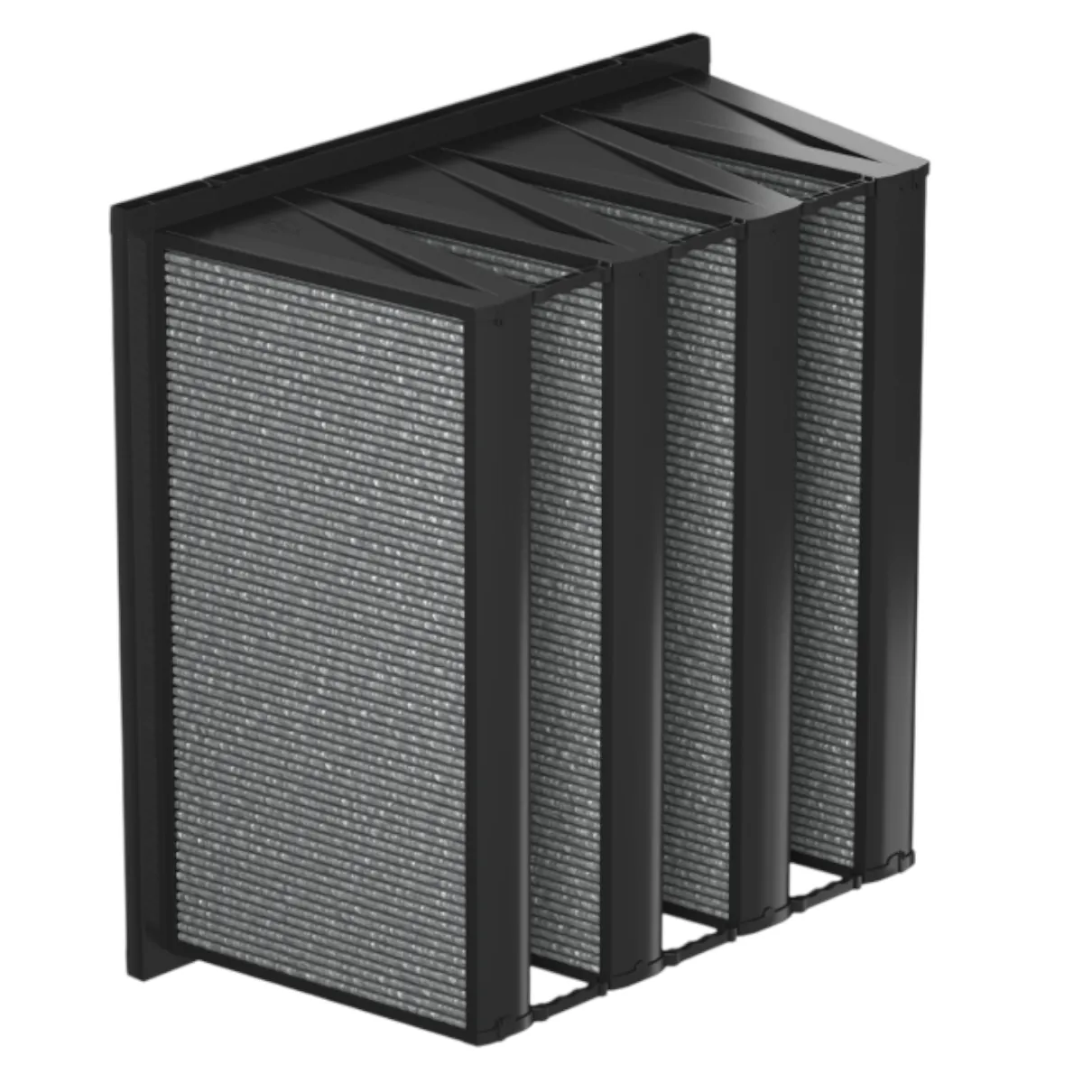 Activated Carbon V-Compact Filter for HVAC systems – High efficiency molecular air filtration for VOCs, odors and gaseous contaminants.
