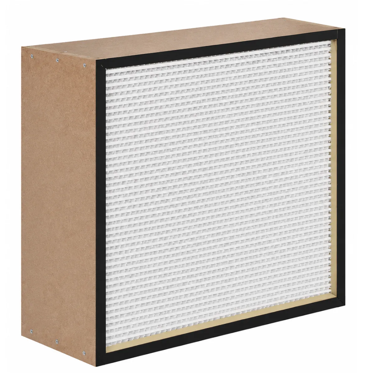 Separator HEPA filter with MDF frame for cleanroom and HVAC filtration applications