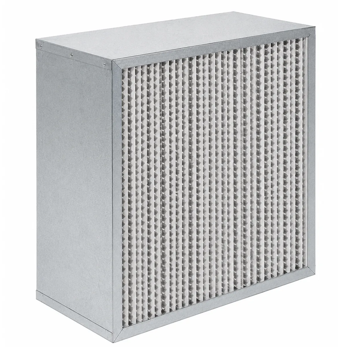 Separator HEPA filter with metal frame for cleanroom and industrial air filtration applications