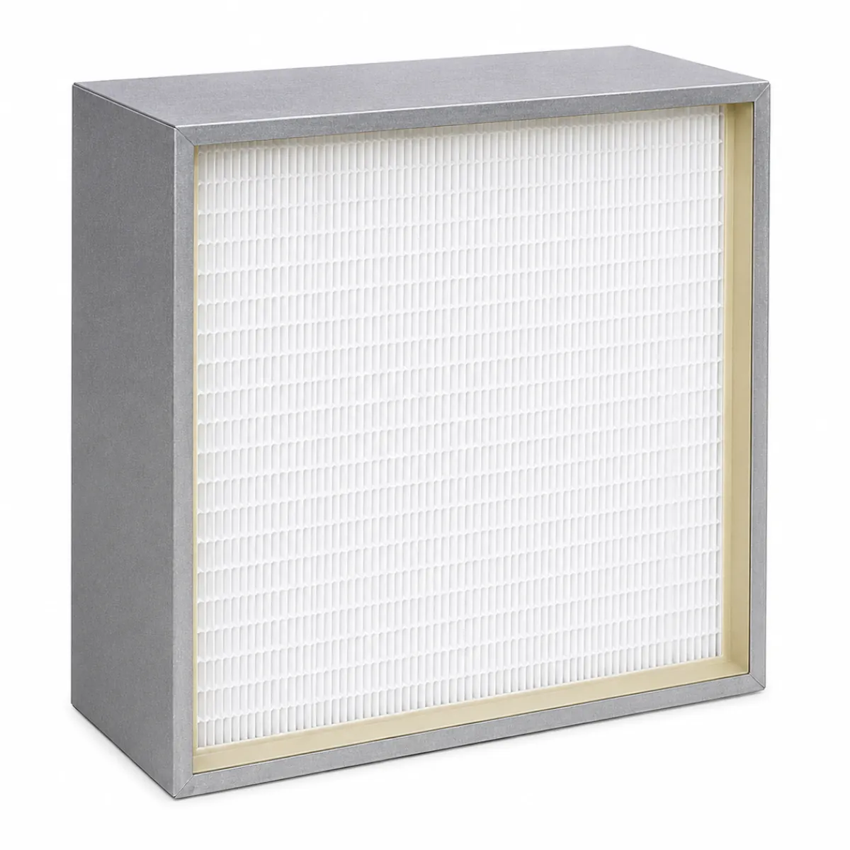 HEPA deep pleat filter with metal frame for cleanroom, hospital and pharmaceutical air filtration applications
