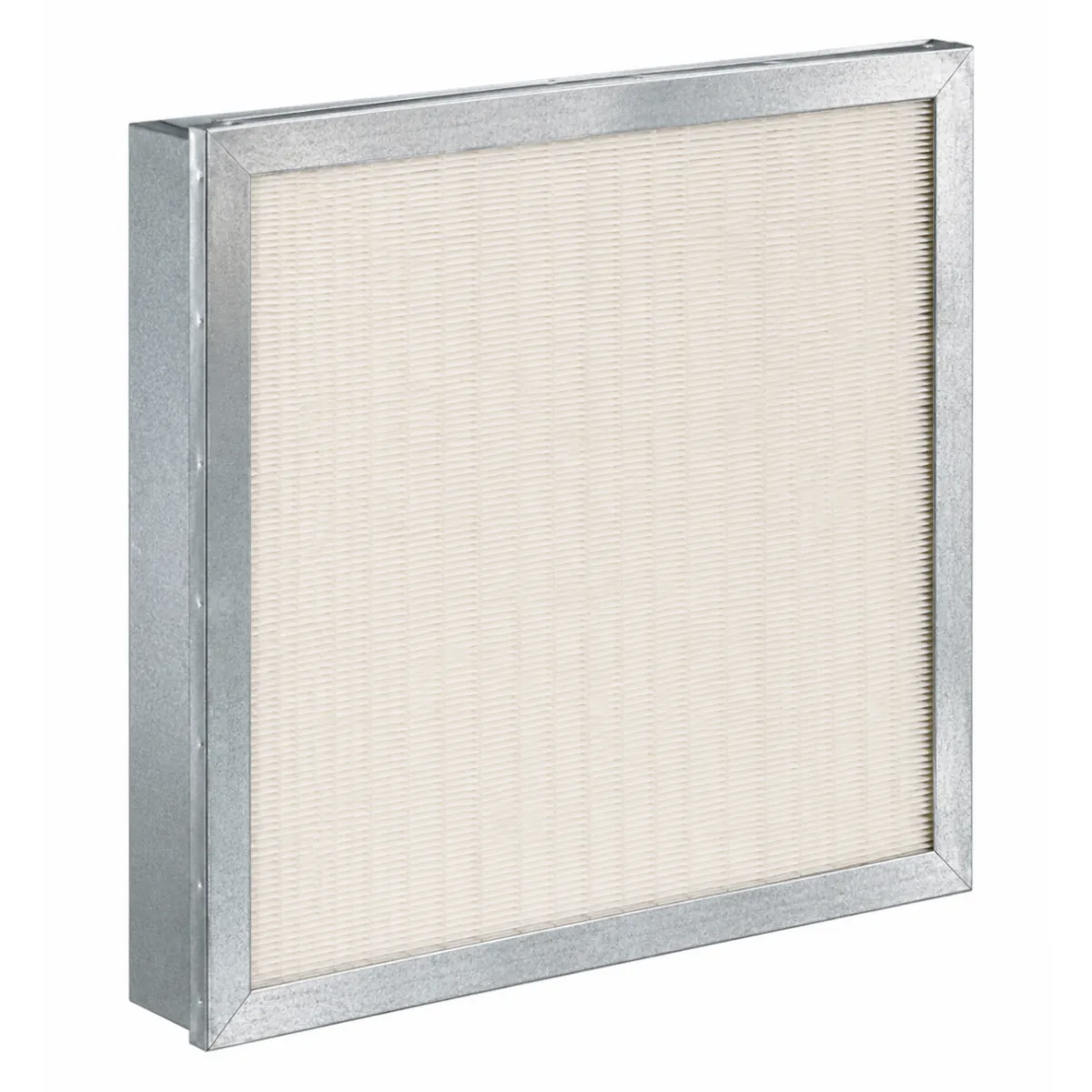 Rigid filter with galvanized steel frame for HVAC systems and industrial air filtration
