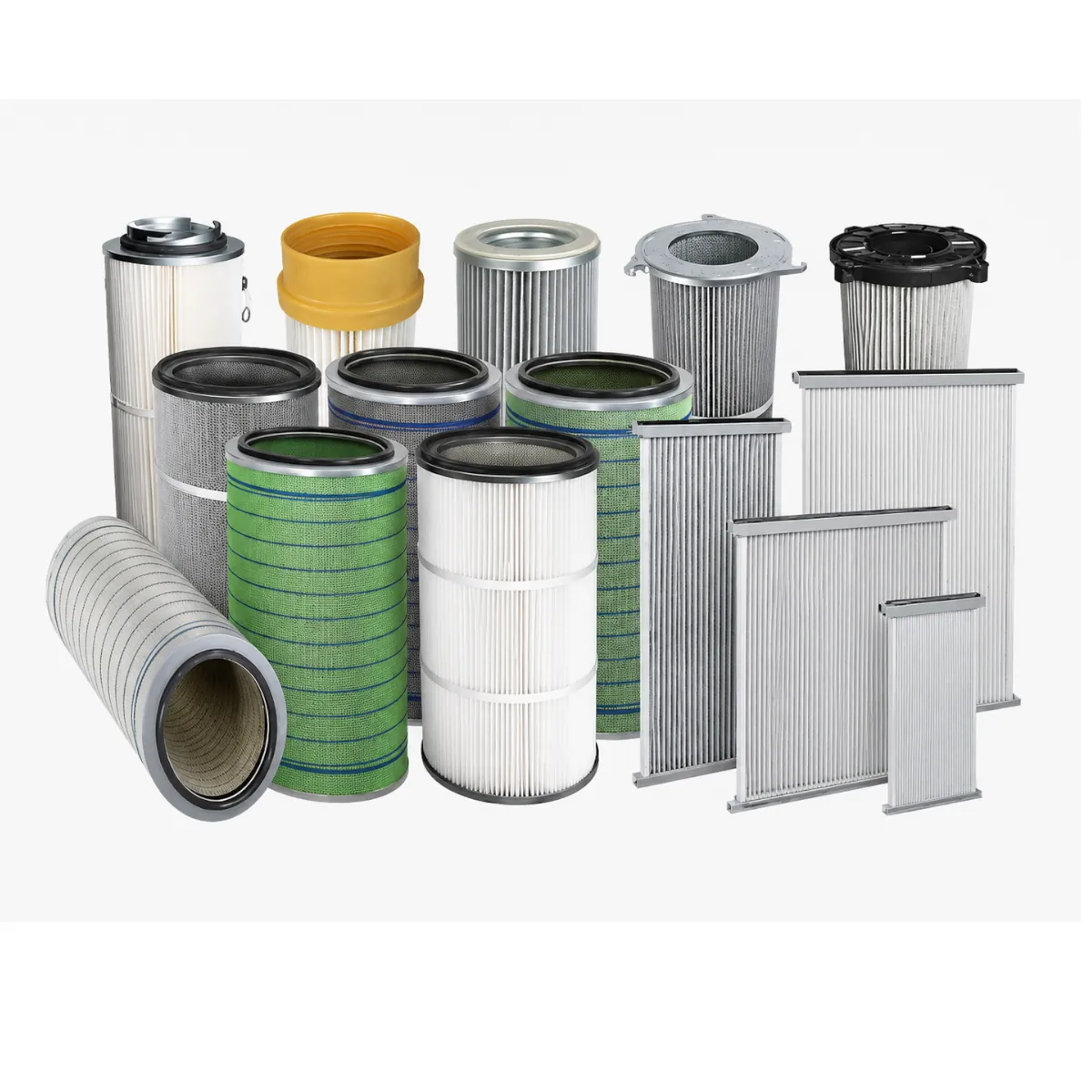 OEM replacement filter compatible with industrial dust collection and HVAC systems